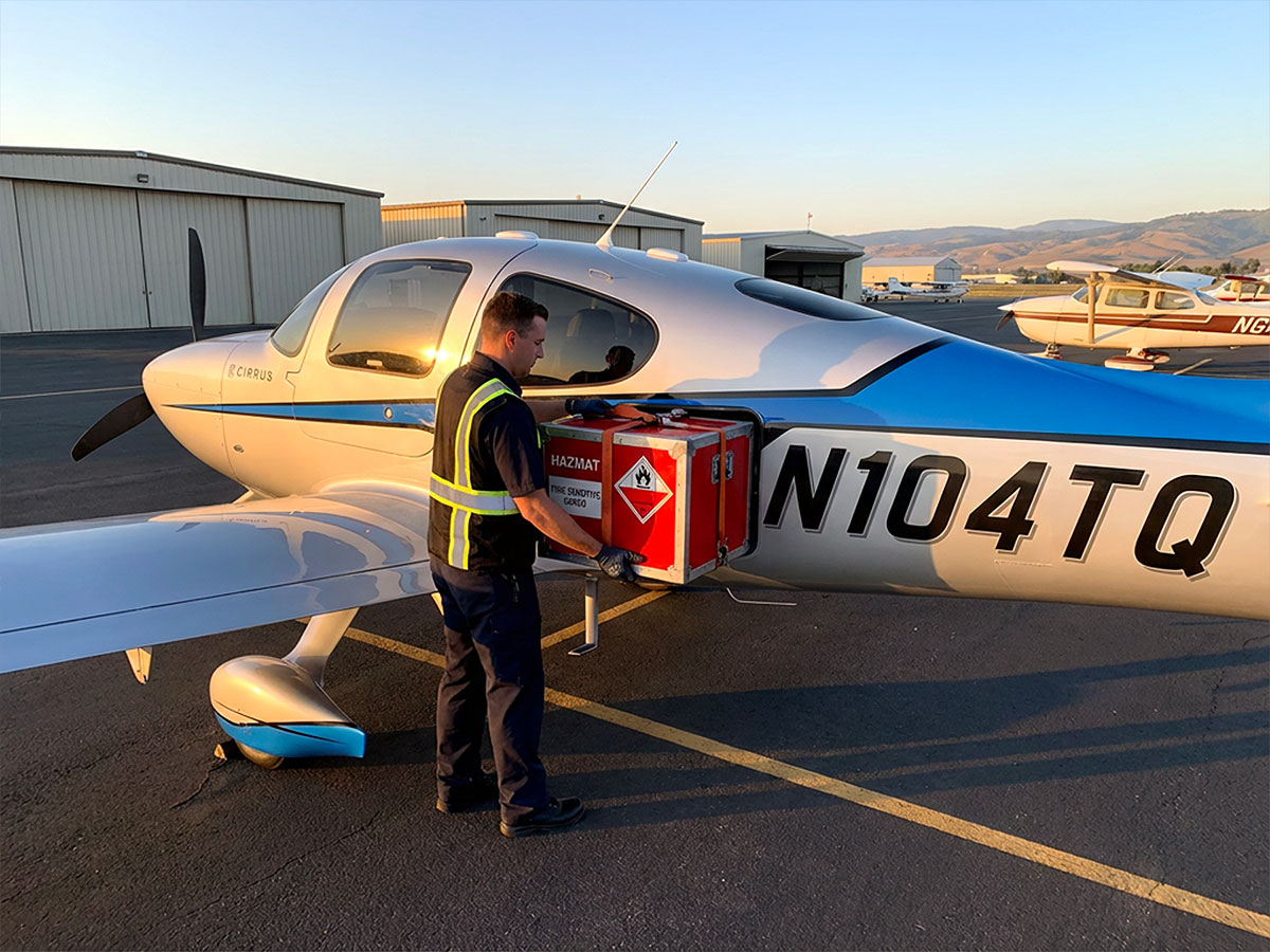 Hazmat Package in Air Charter