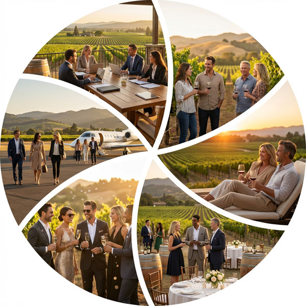 Private Charter Flights from San Jose to Napa Valley vs travel