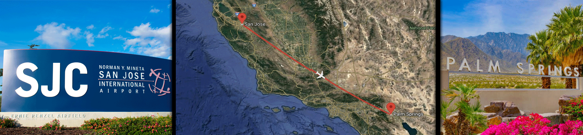 Private Charter Flights from San Jose to Palm Springs, California