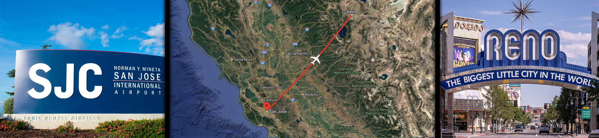 Private Charter Flights from San Jose to Lake Tahoe