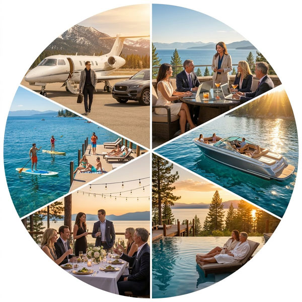 Private Charter Flights from the Bay Area to Lake Tahoe vs travel
