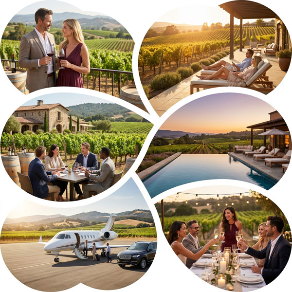 Private Charter Flights from the Bay Area to Napa Valley vs travel