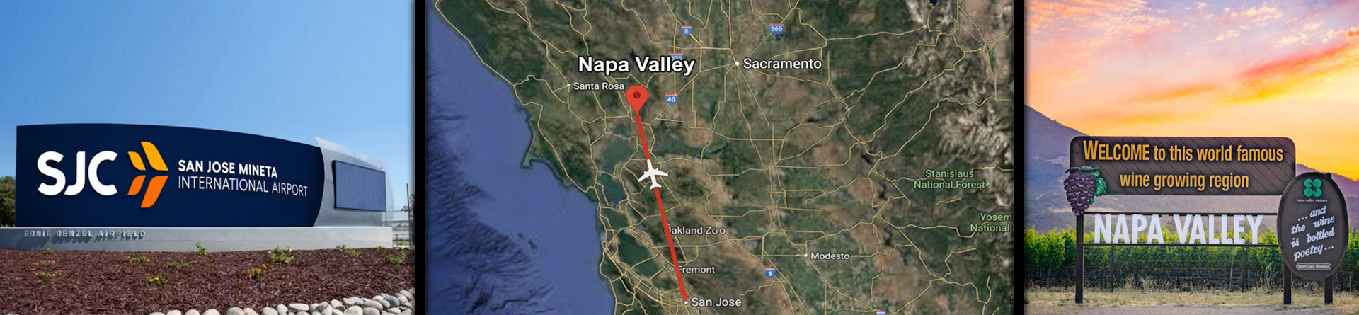 Private Charter Flights from the Bay Area to Napa Valley