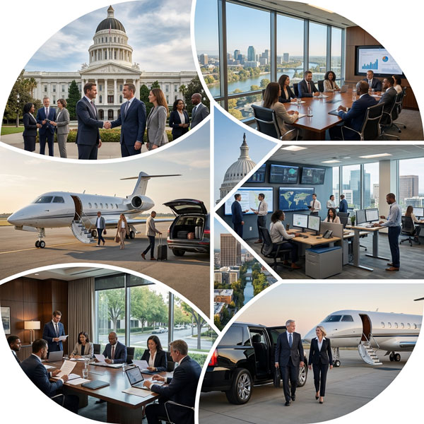 Private Charter Flights from the Bay Area to Sacramento vs travel