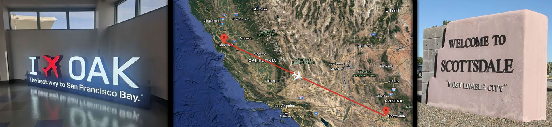 Private Charter Flights from the Bay Area to Scottsdale